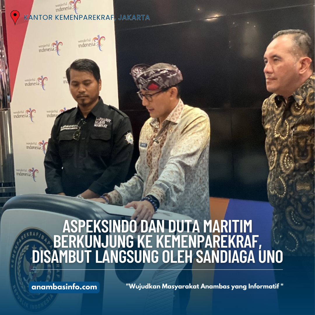 Aspeksindo dan Duta Maritim Berkunjung ke Kemenparekraf, Disambut Langsung oleh Sandiaga Uno