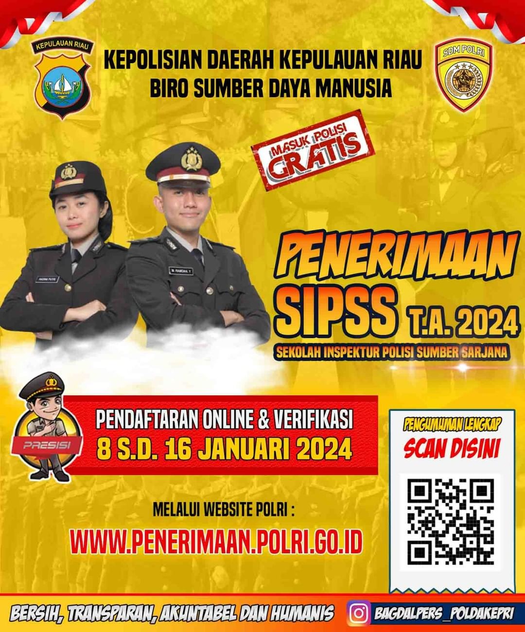 Penerimaan Polri SIPSS T.A. 2024