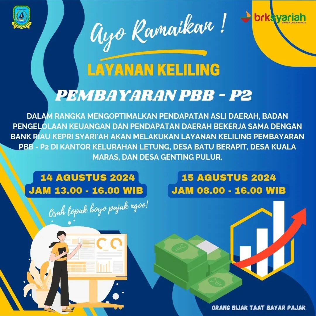 Layanan Keliling – Pembayaran PBB-P2 di&nbsp; Jemaja & Sekitarnya