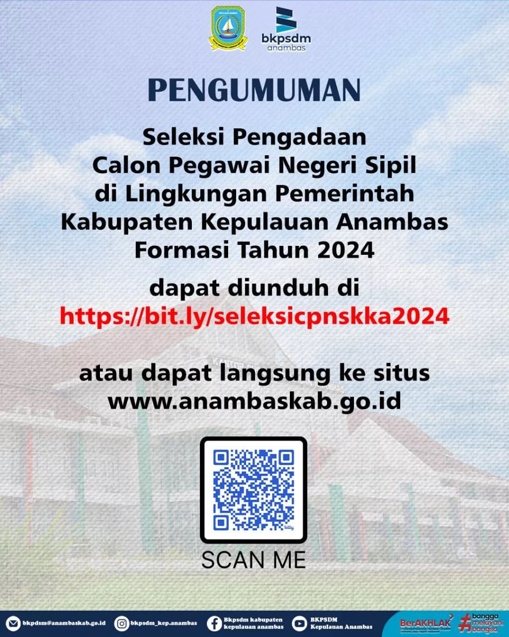Pengumuman Seleksi CPNS Kab. Kep. Anambas T.A