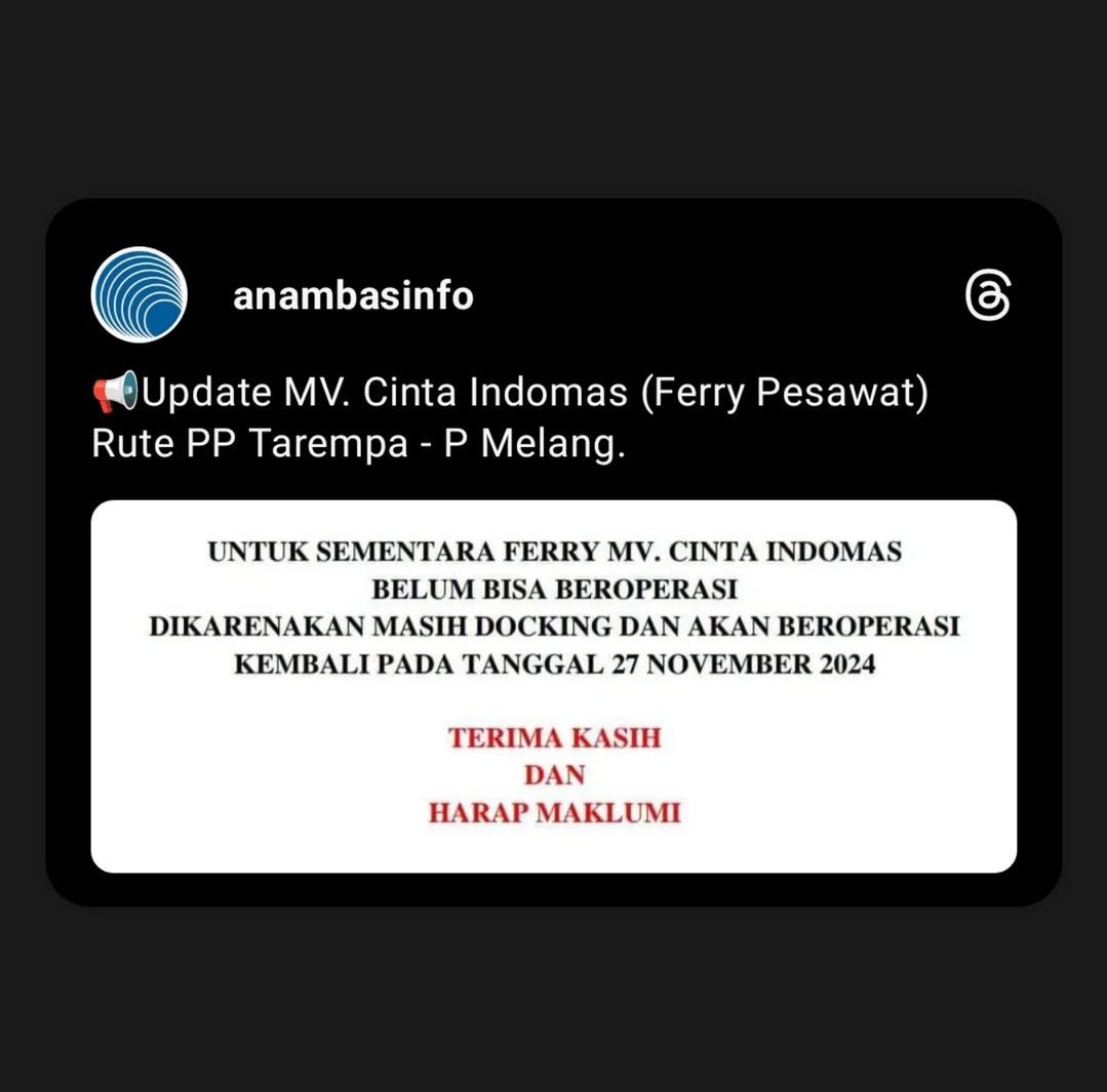 MV. BAHTERA LINGGA