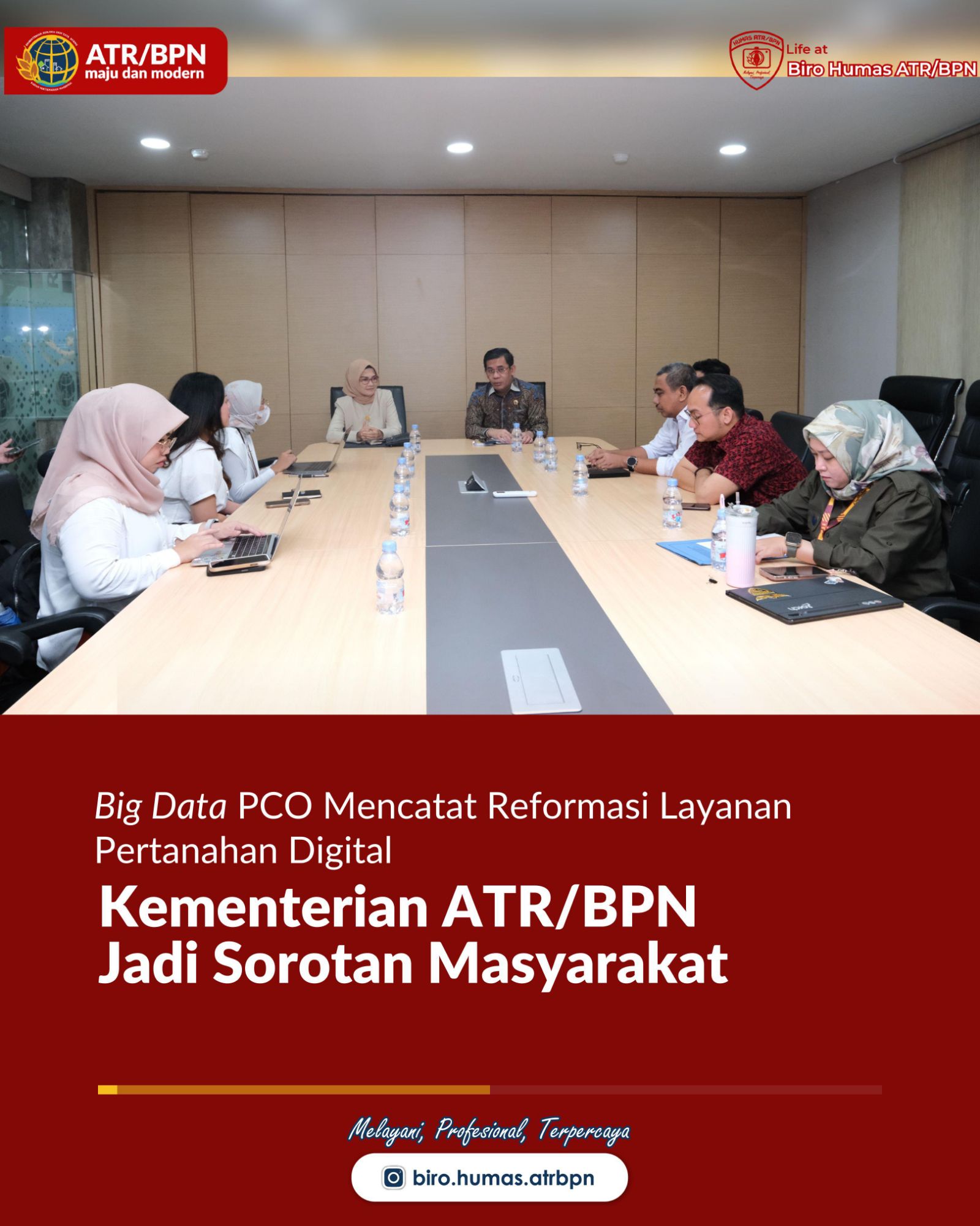 Big Data PCO Mencatat Reformasi Layanan Pertanahan Digital Kementerian ATR/BPN Jadi Sorotan Masyarakat