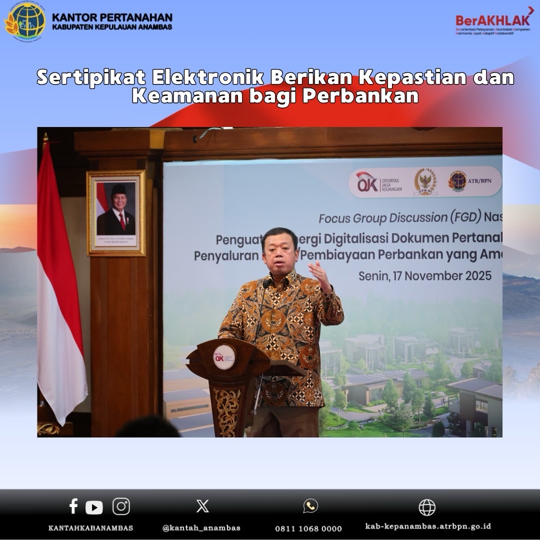 Sertipikat Elektronik Berikan Kepastian dan Keamanan bagi Perbankan