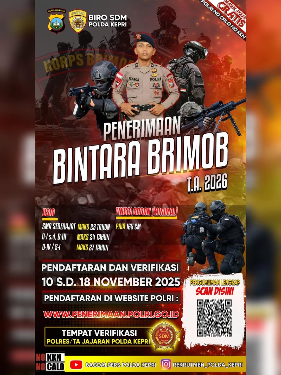 Peneriman Bintara Brimob T.A 2026