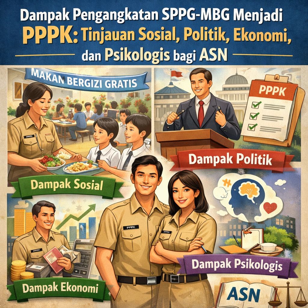 Dampak Pengangkatan SPPG-MBG Menjadi PPPK: Tinjauan Sosial, Politik, Ekonomi, dan Psikologis bagi ASN