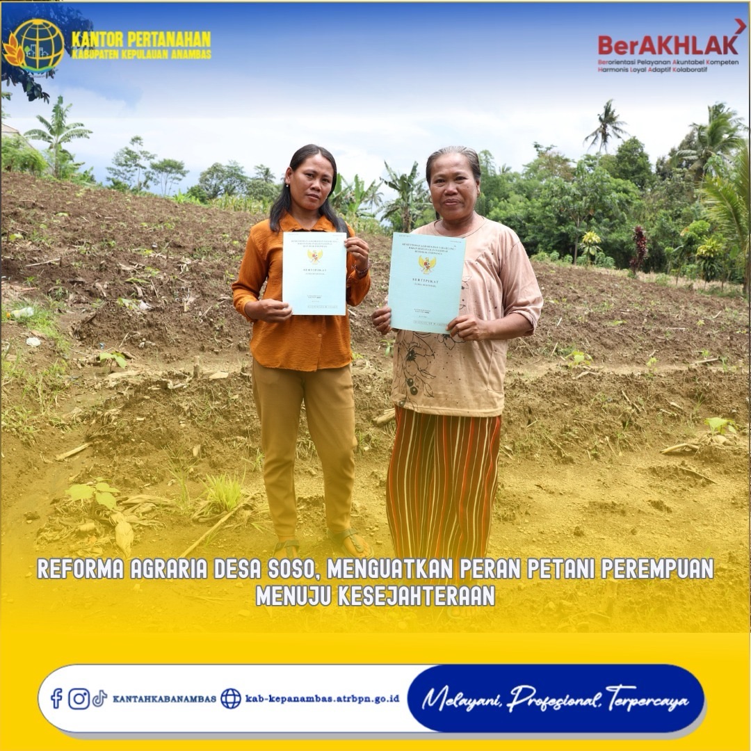 Reforma Agraria Desa Soso, Menguatkan Peran Petani Perempuan Menuju Kesejahteraan