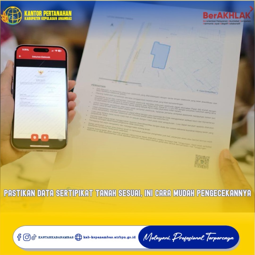 Pastikan Data Sertipikat Tanah Sesuai, Ini Cara Mudah Pengecekannya